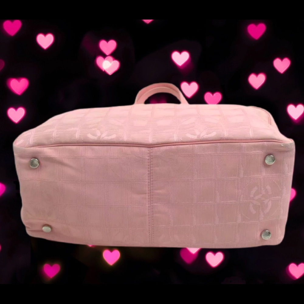 Chanel Travel Line Nylon Pink Tote - Picture 3 of 6